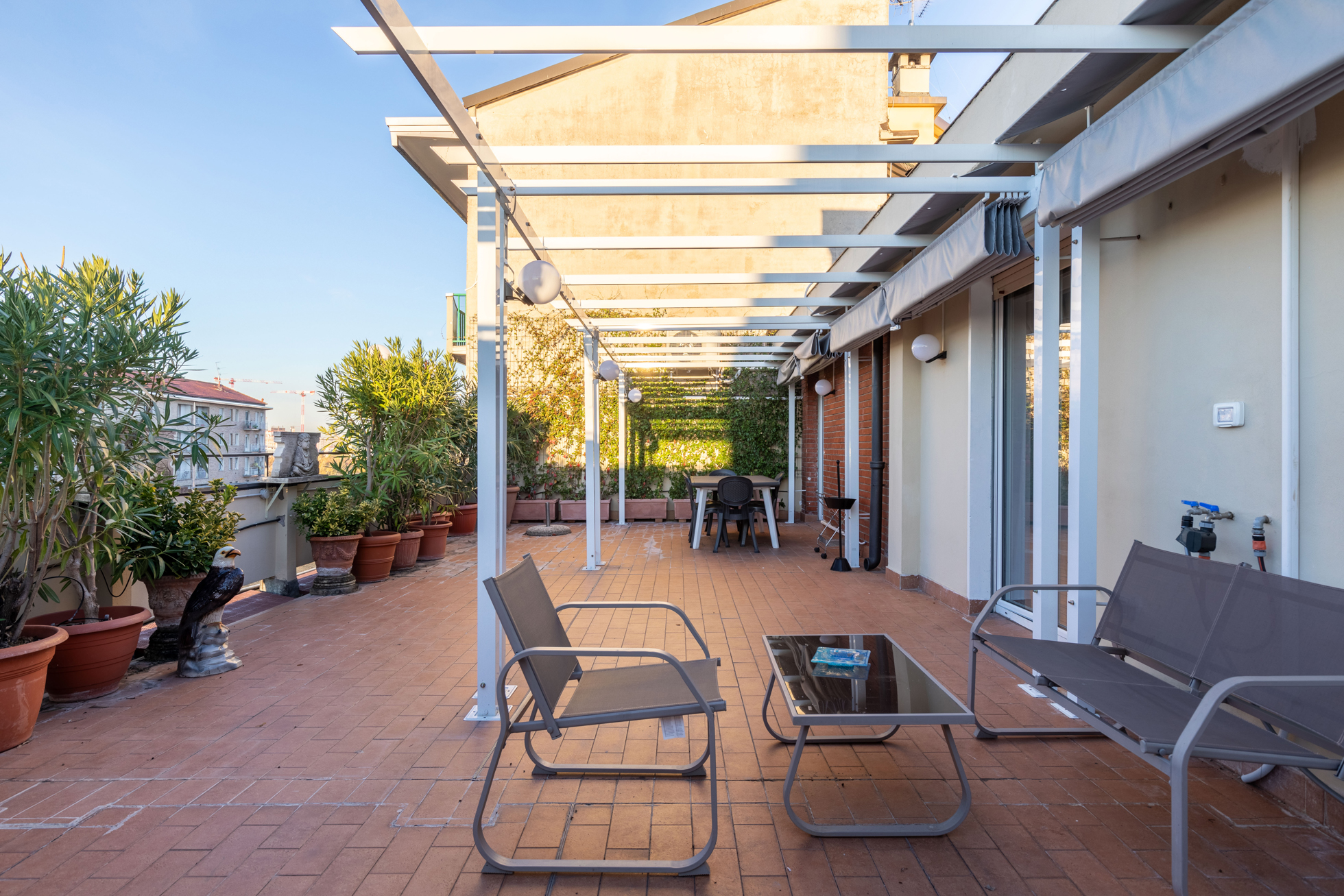 A spacious outdoor retreat